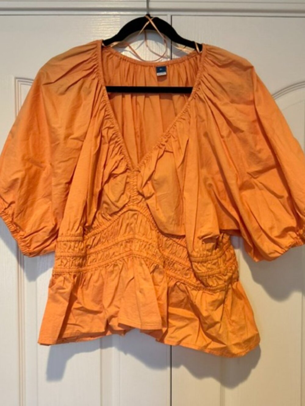 Old Navy Orange Flowy Top Sz XL